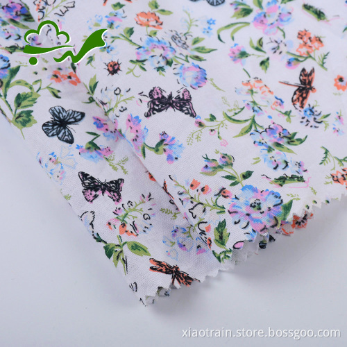 60S printed Bali cotton poplin fabric for dress